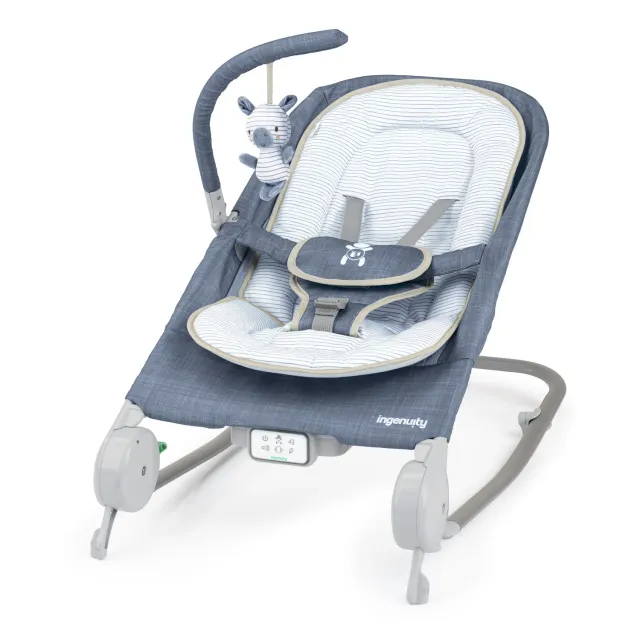 Ingenuity Happy Belly Massage-Babywippe Chambray