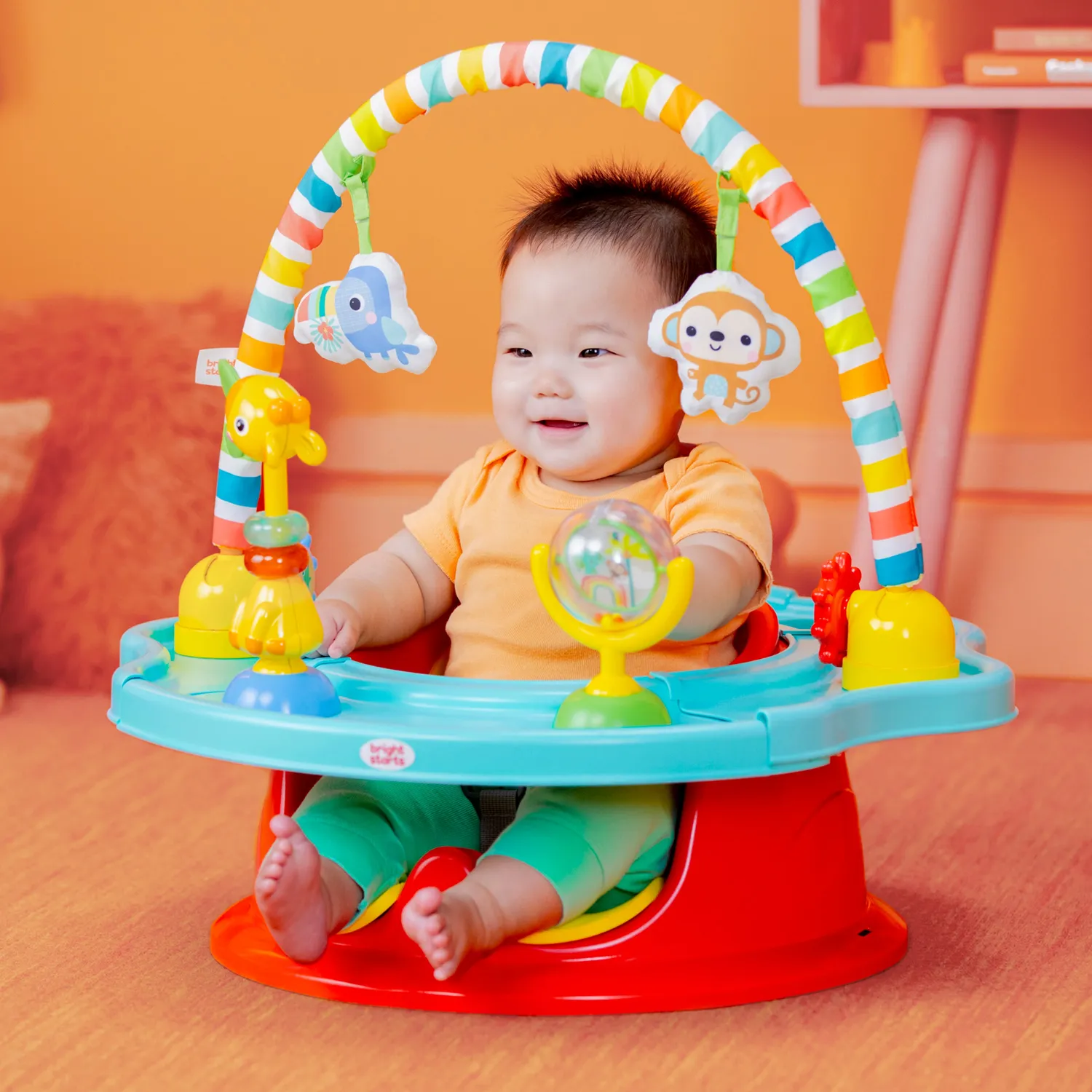 Bright Starts Playful Paradise SuperSeat 3-in-1 Babysitz mit Tablett