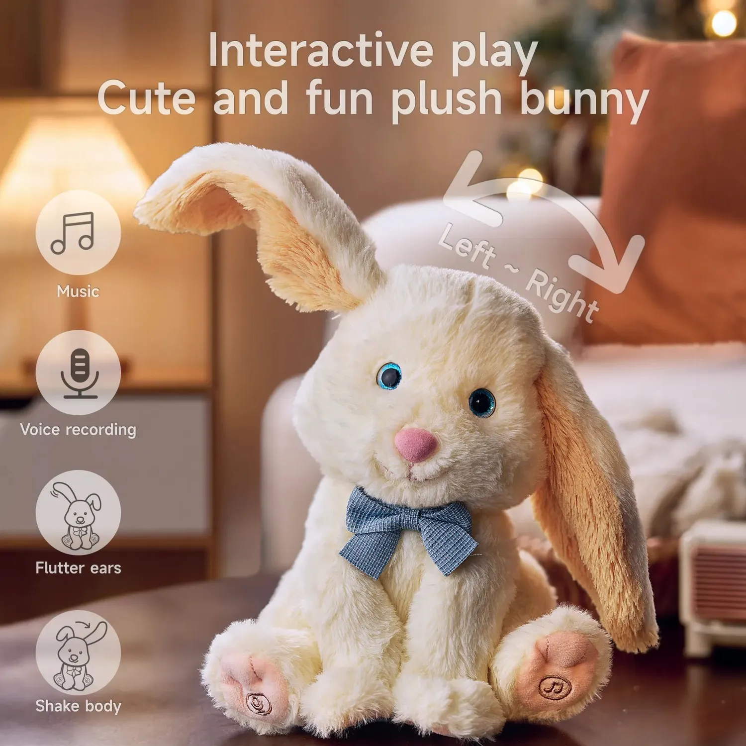 TUMAMA Hase interaktiv singt spricht Plüsch
