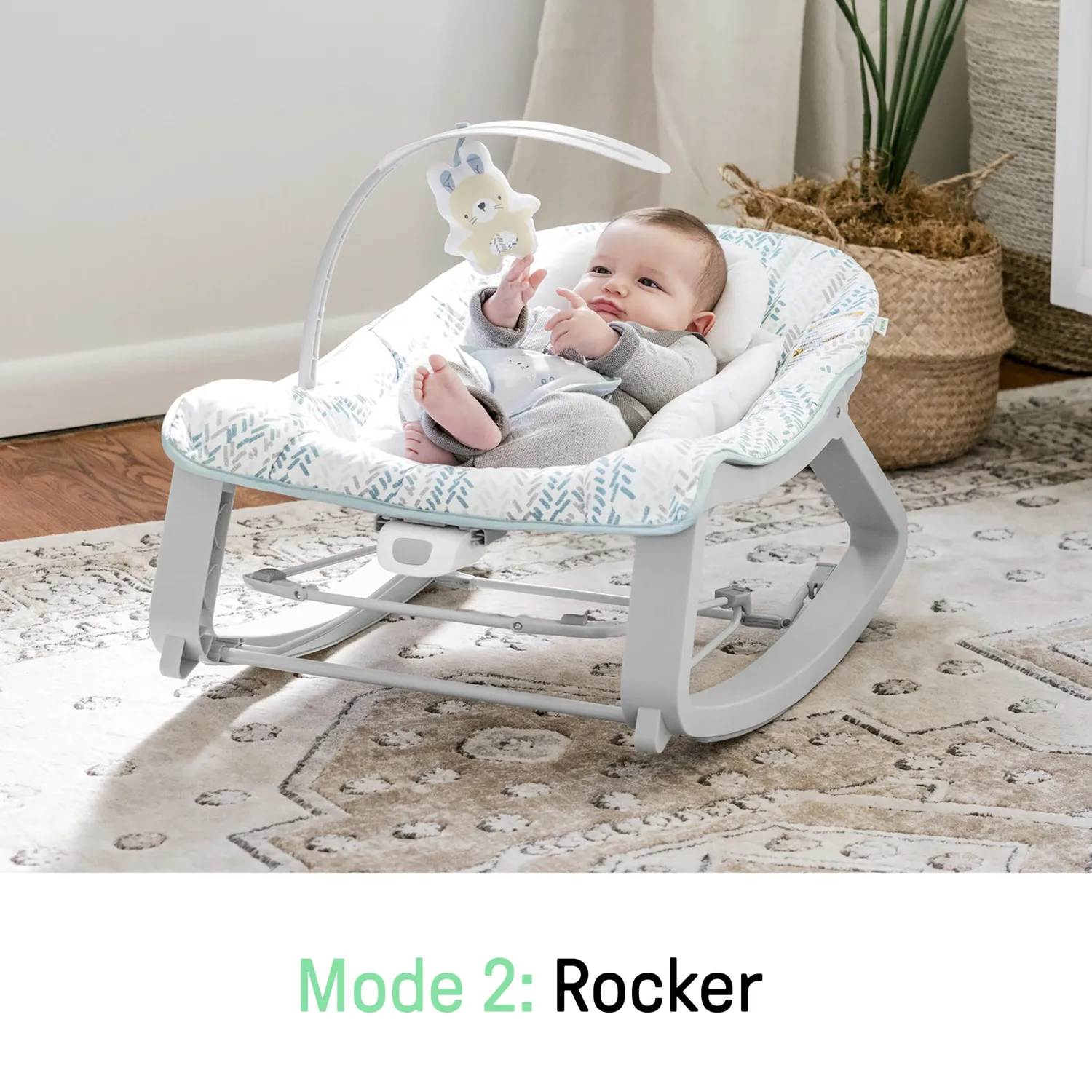 Ingenuity Keep Cozy 3-in-1 Babywippe Spruce mit Vibration