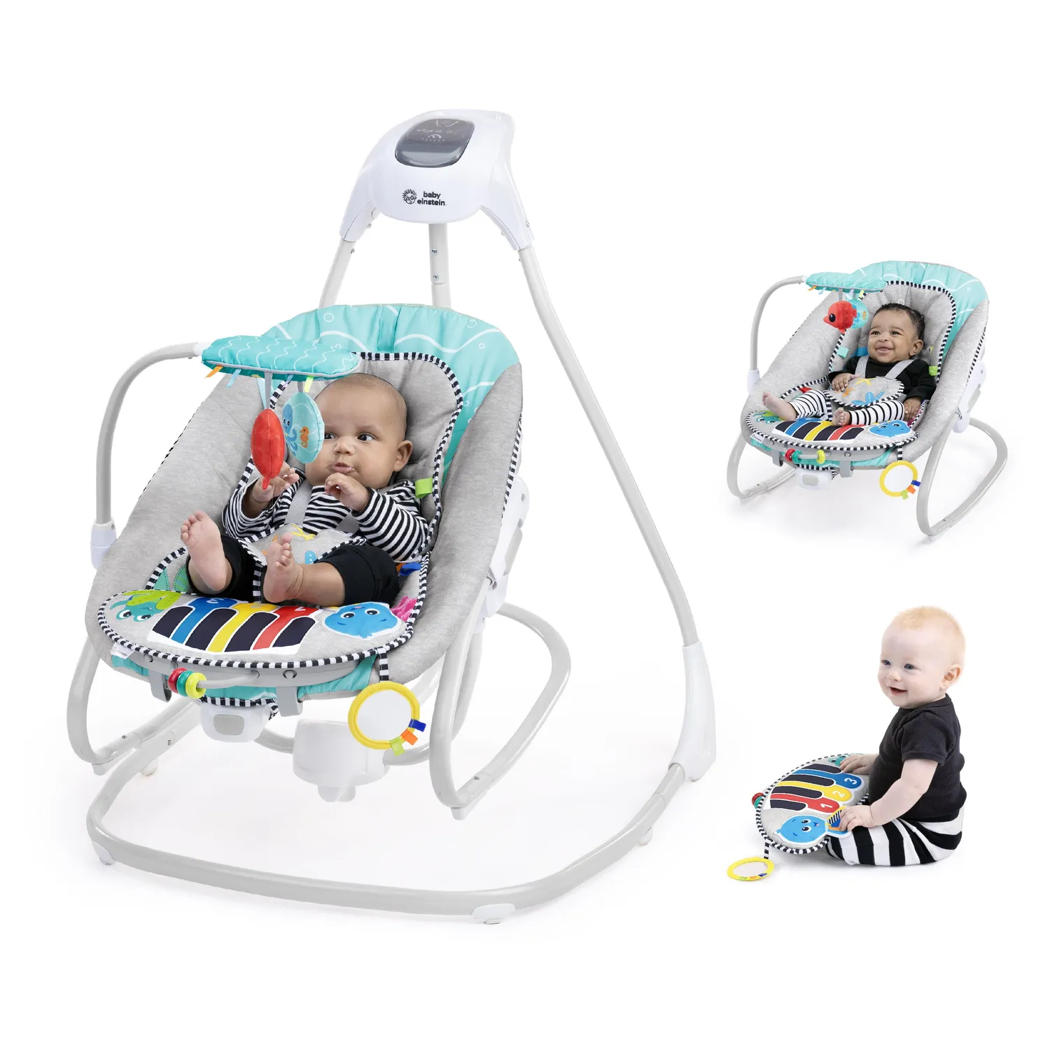 Baby Einstein Ocean Explorers Kick to It Babyschaukel 4-in-1 mit Klavier