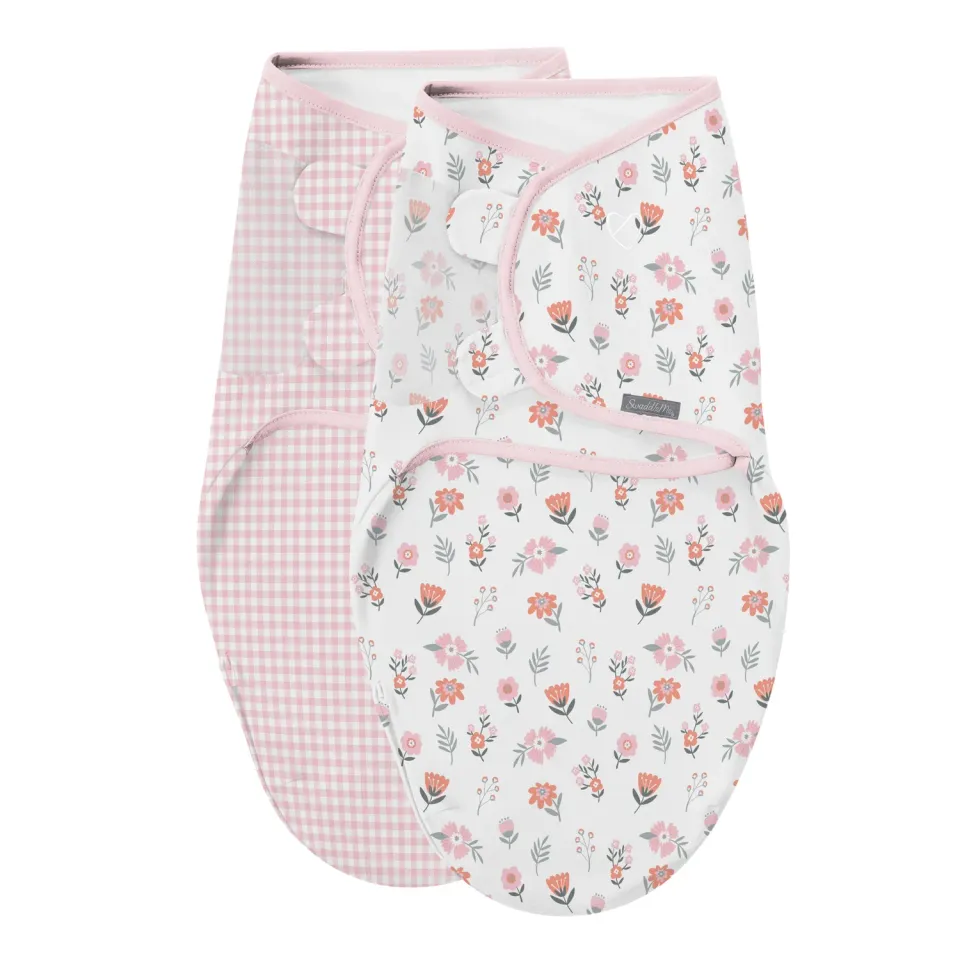 SwaddleMe Original Pucksack 0-3 Monate Floral 2er Baumwolle
