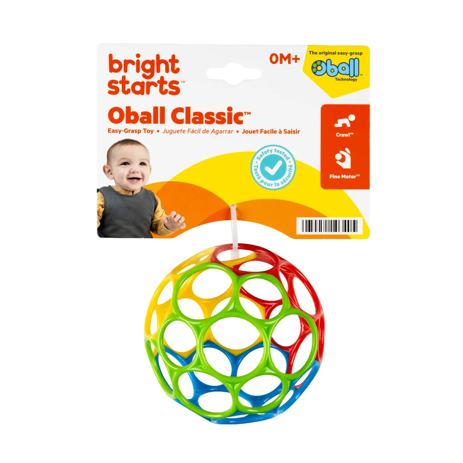 Oball Classic Greifball 10 cm bunt flexibel ab Geburt