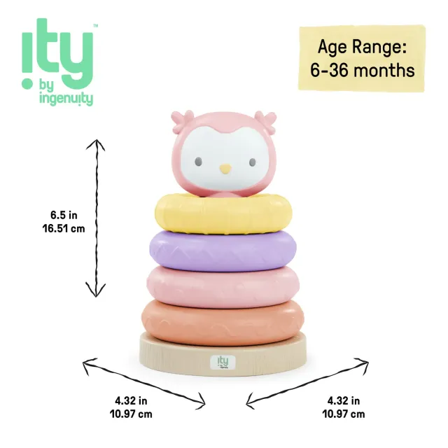 ity by Ingenuity Cutie Stacks Nally Stapelturm BPA-frei