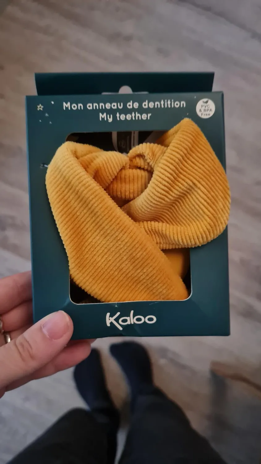 Kaloo Lapinoo Beissring Hase Silikon Ockerfarben