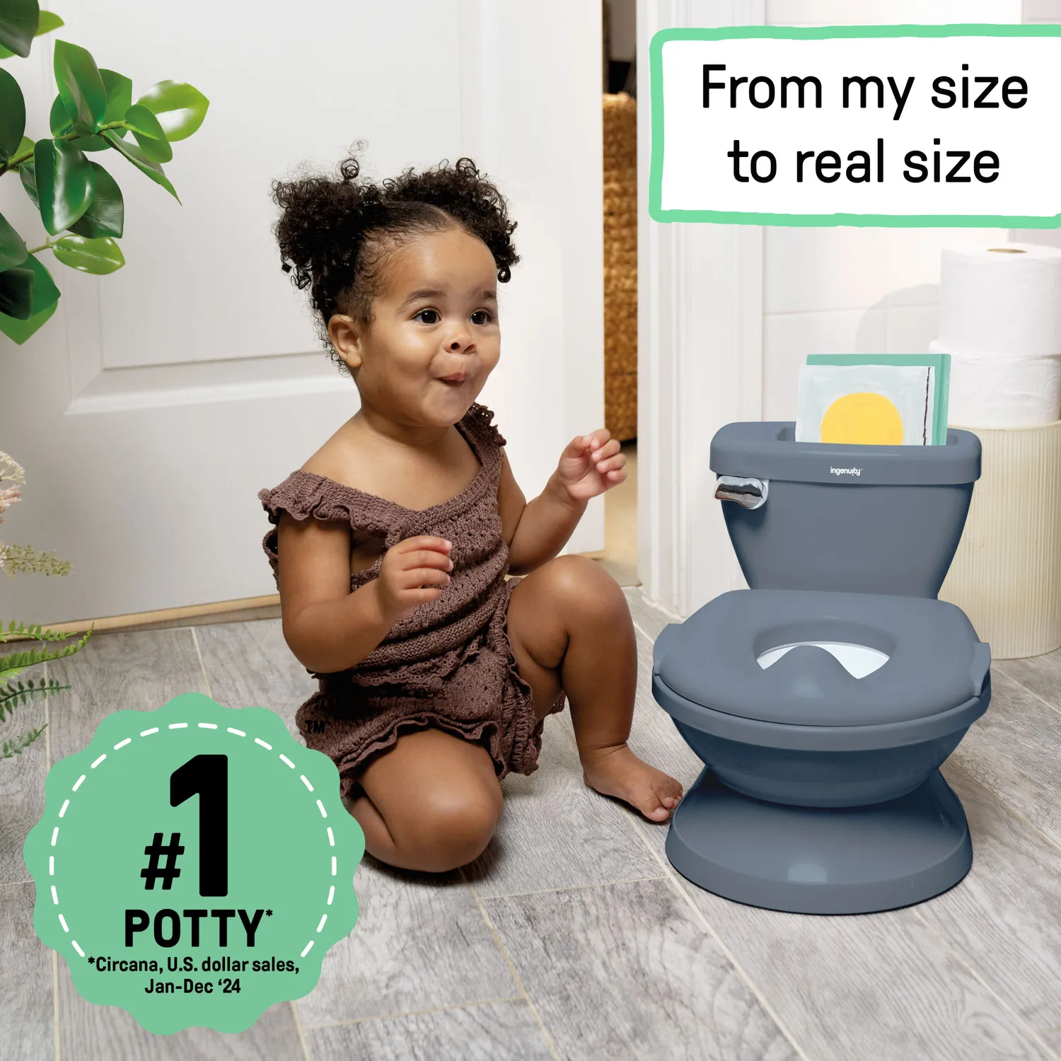 Ingenuity My Size Potty Pro Lerntöpfchen Blau