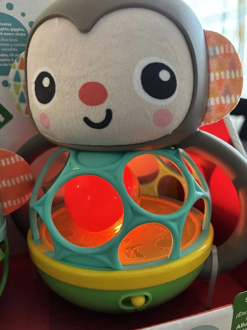 Bright Starts Giggle & Rattle Spielzeugset Affe+Elefant