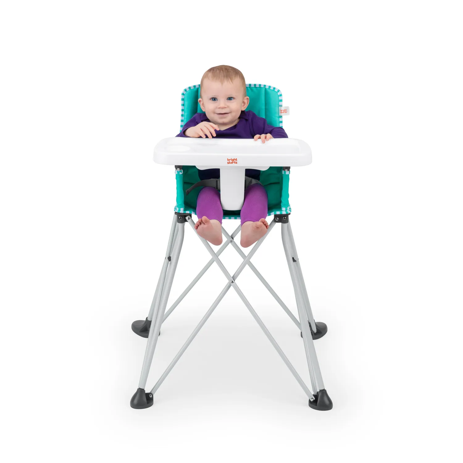 Bright Starts Pop 'N Dine Hochstuhl tragbar teal faltbar