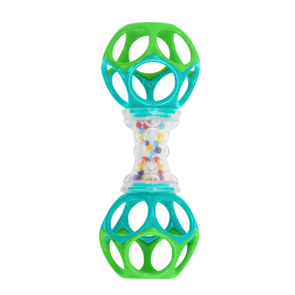 Oball Easy Grasp Shaker Rassel Blau-Grün Greifball