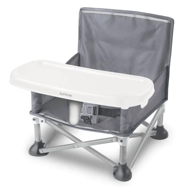 Summer Pop N Sit Booster grau Sitzerhöhung Tablett