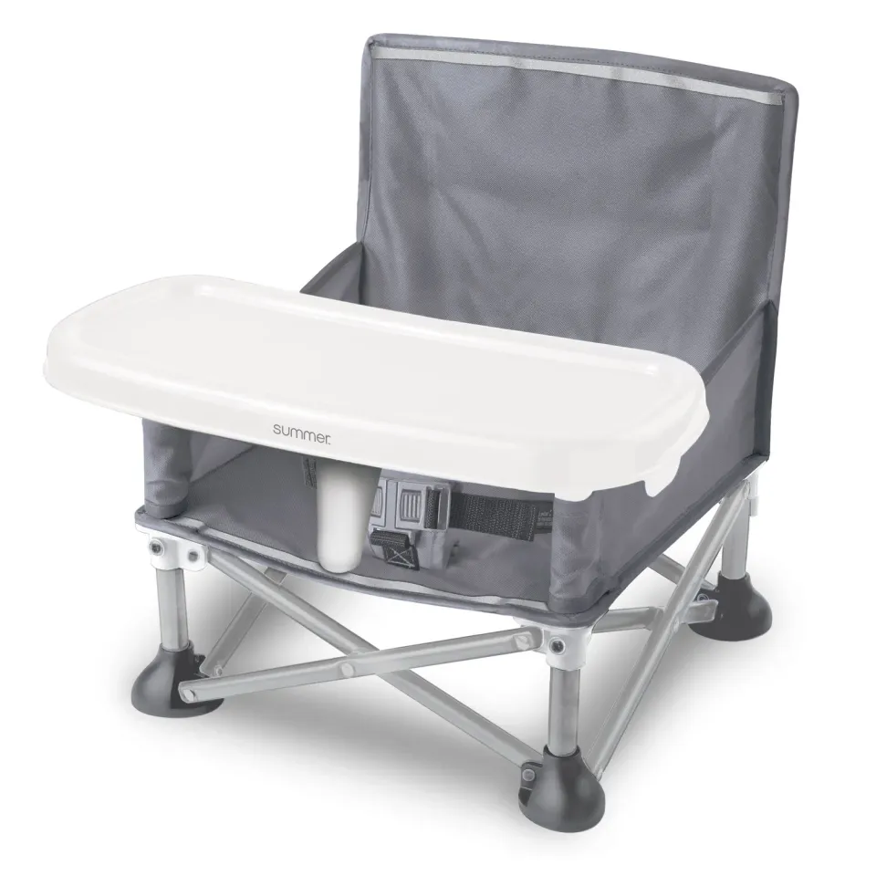 Summer Pop N Sit Booster grau Sitzerhöhung Tablett