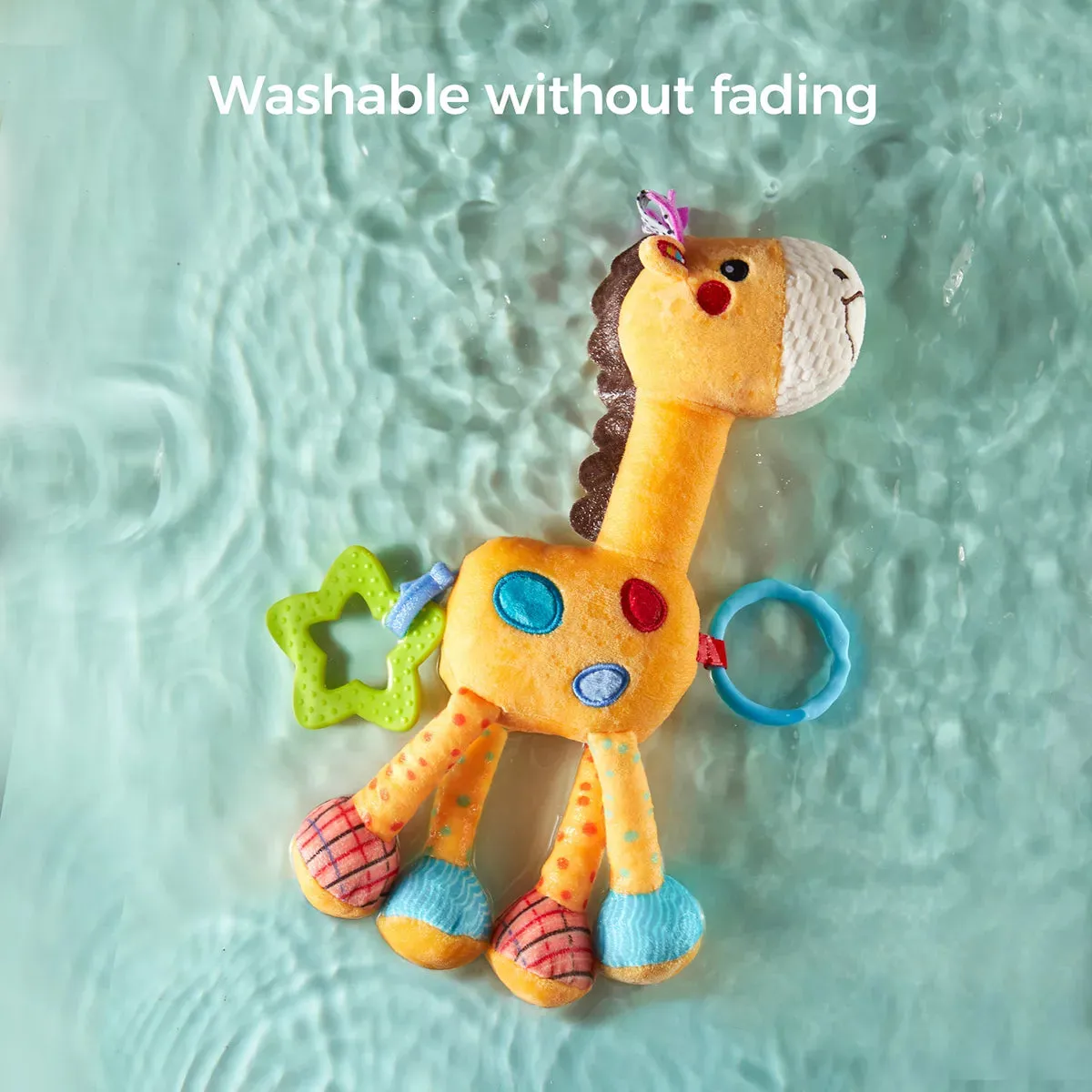 TUMAMA Giraffe Anhängerspielzeug Beissring Rassel