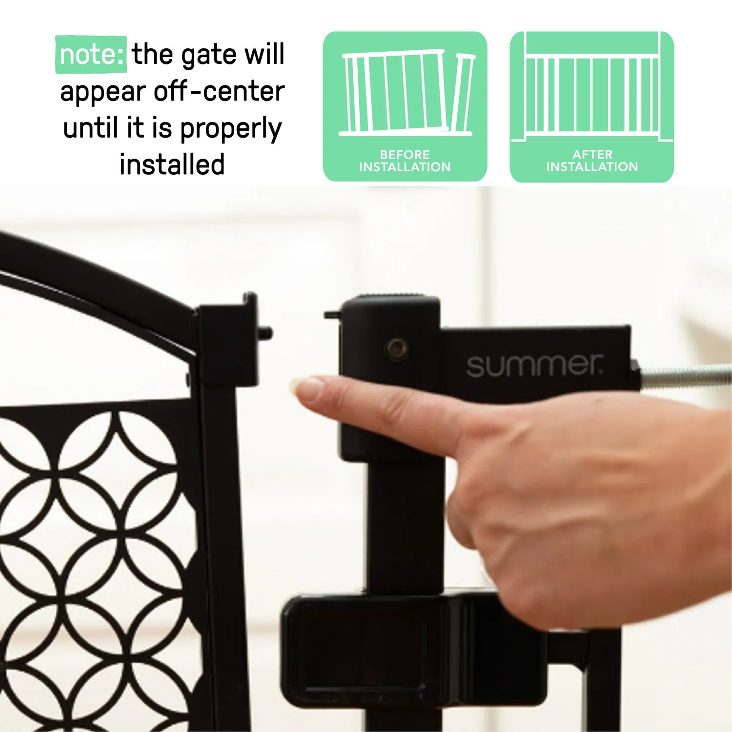 Summer Infant The Doorway 42W Türschutzgitter Grau 71-107 cm