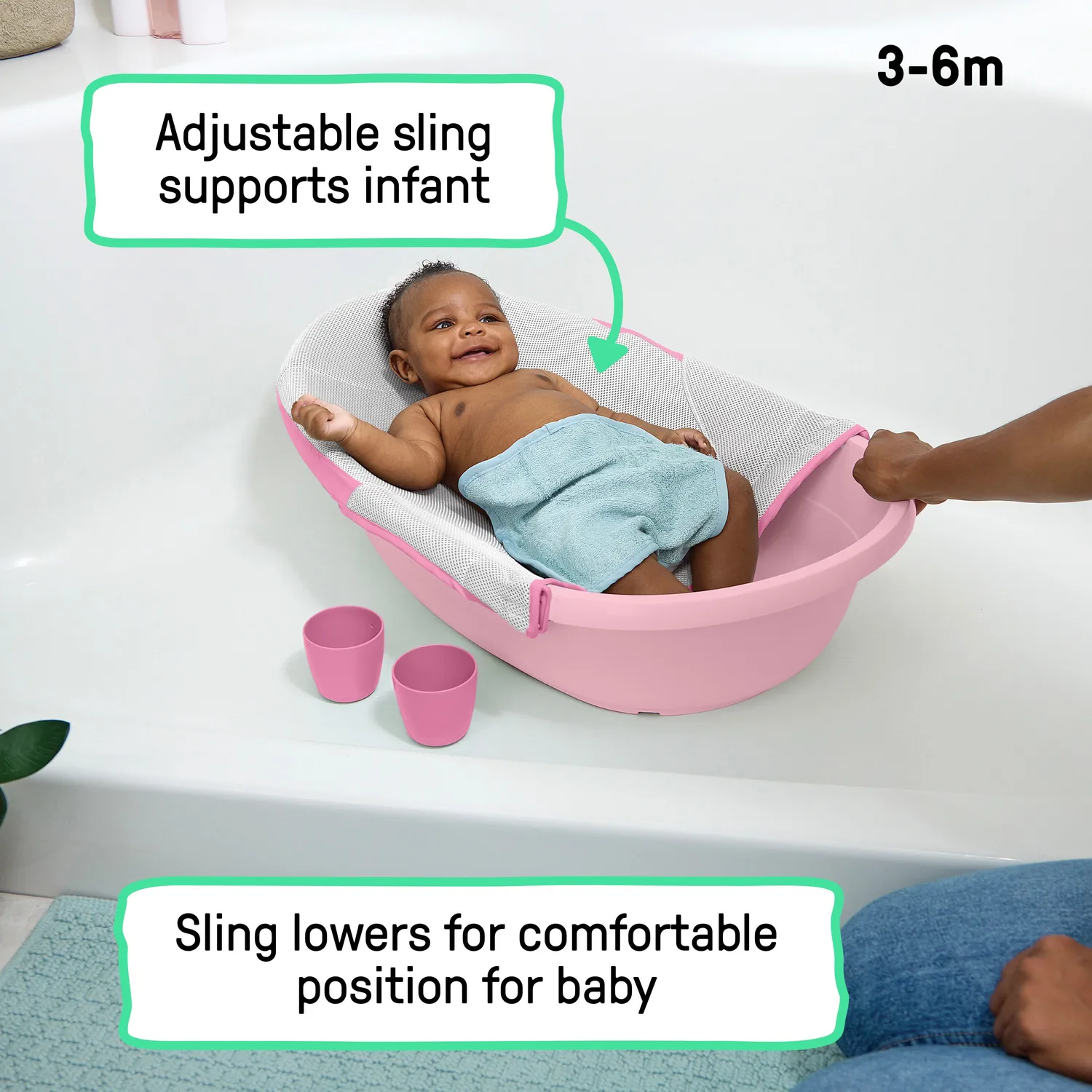 Ingenuity Room to Soak Babybadewanne 4in1 Pink