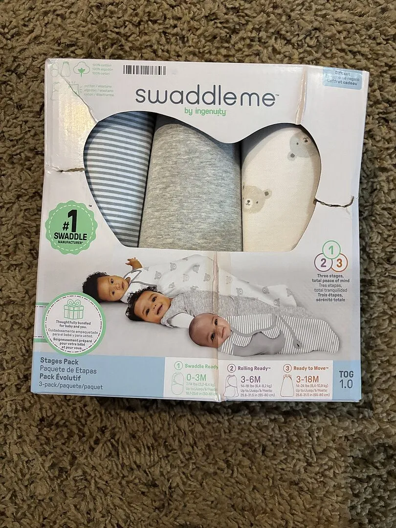 SwaddleMe Stages of Sleep Schlafsack Geschenkset 3-teilig Bears