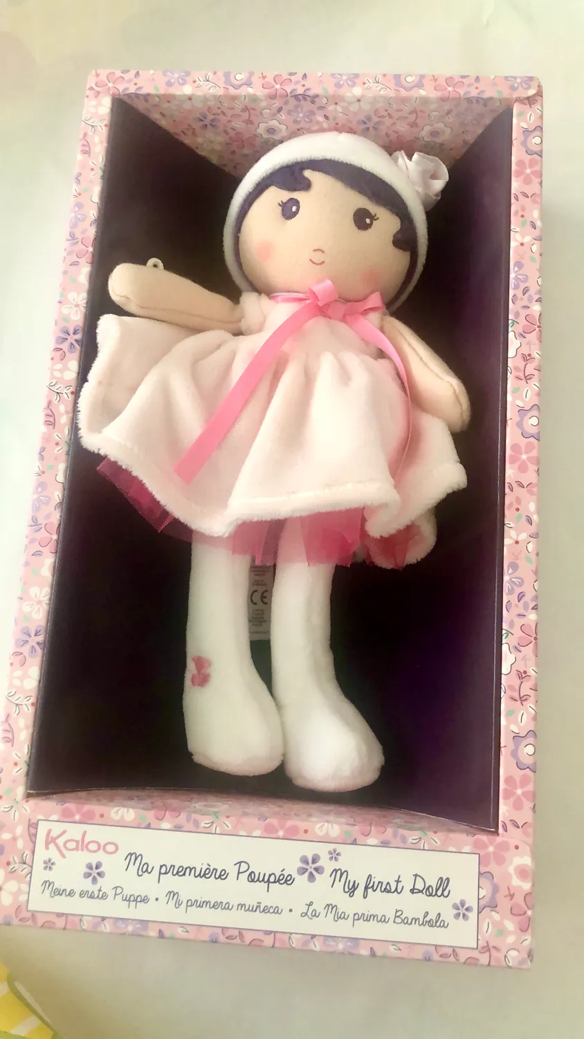 Kaloo Tendresse Perle Schmusepuppe 32 cm Rosa Erstlingspuppe