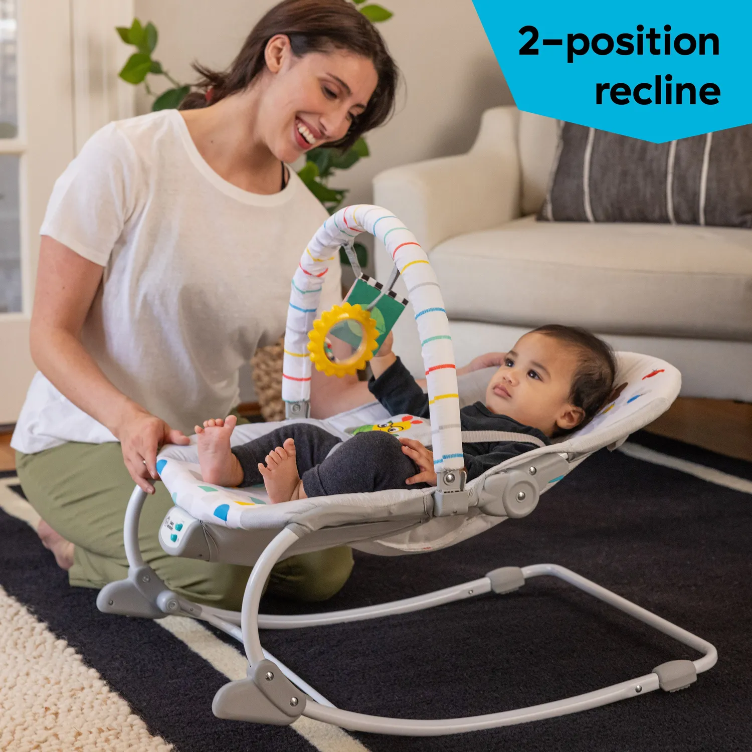 Baby Einstein Dean's Discovery Spot Wippe Rocker Musik Vibration