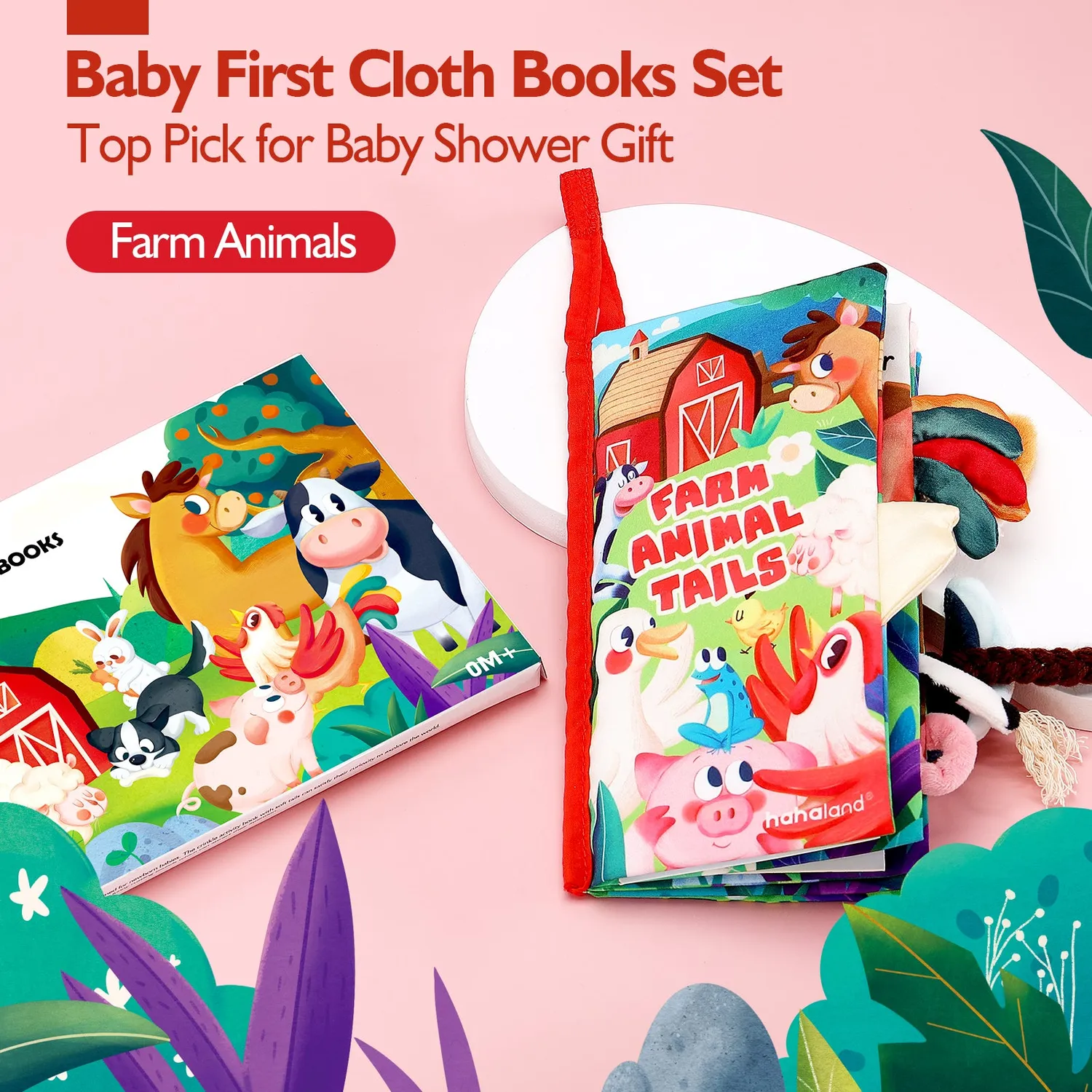 hahaland Stoffbuch Bauernhof Knisterbuch Baby