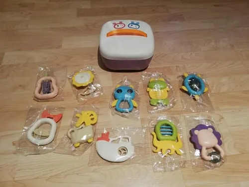 TUMAMA Rassel Greifling Set 10-tlg mit Box BPA-frei