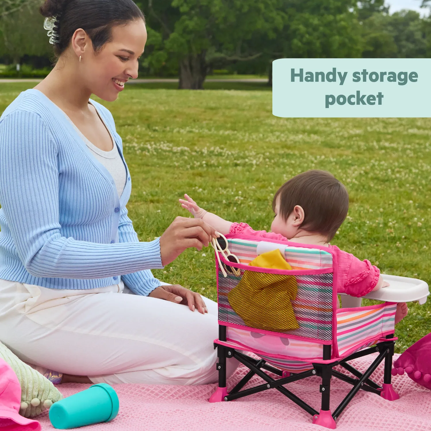 Disney Baby Pop N Sit Minnie Sitzerhöhung tragbar