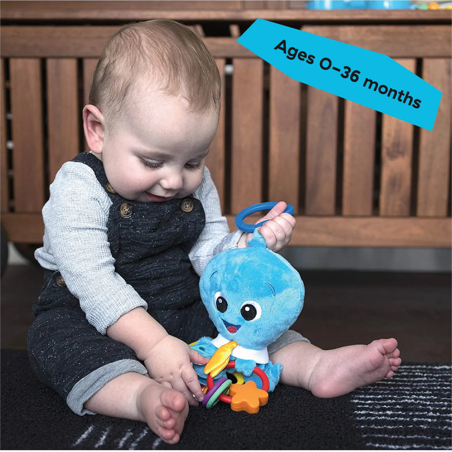 Baby Einstein Activity Arms Octopus Plüschspielzeug mit C-Ring
