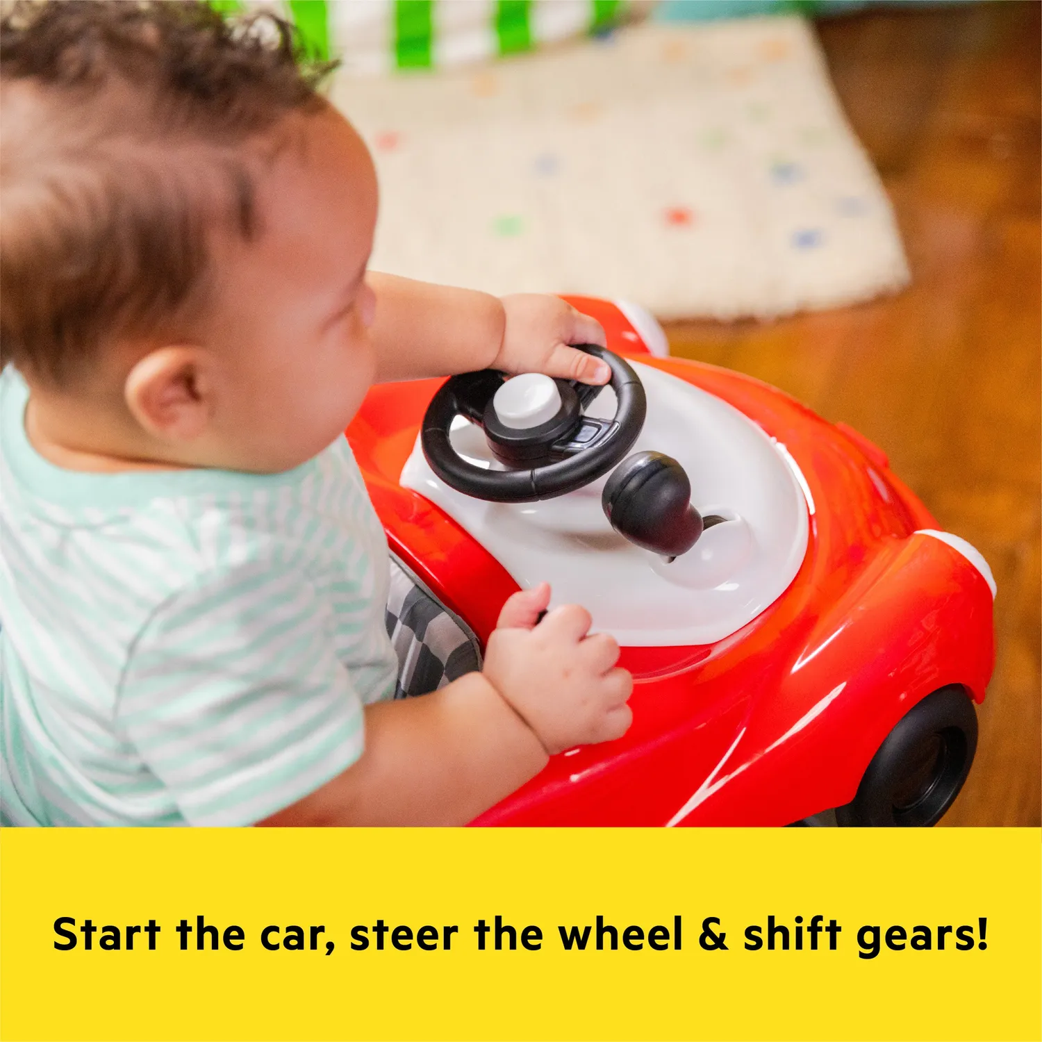 Bright Starts Little Speedster Red Racer Lauflernwagen 3in1