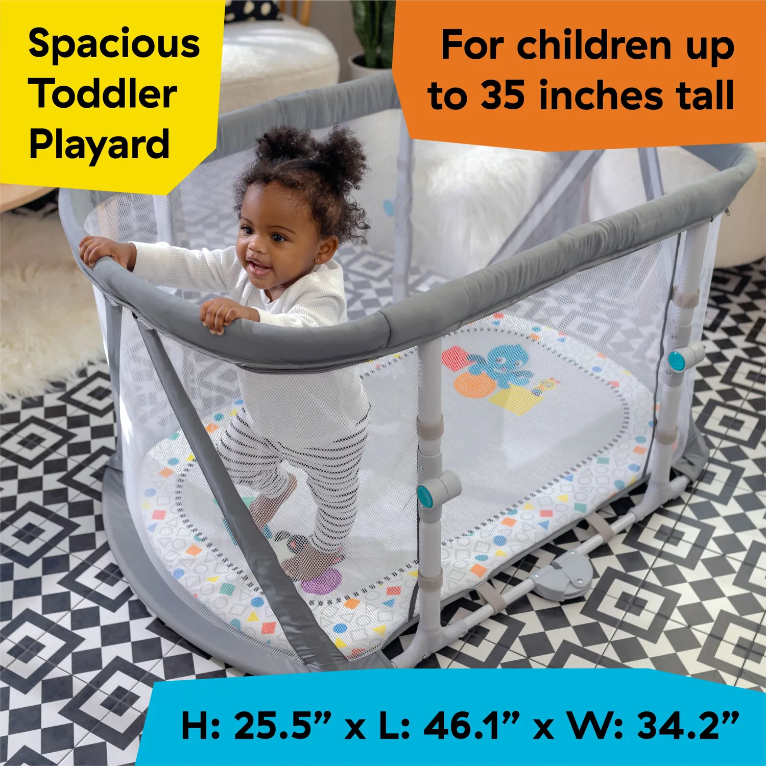 Baby Einstein Kick & Snooze 3-in-1 Laufstall Klavier Musik Licht