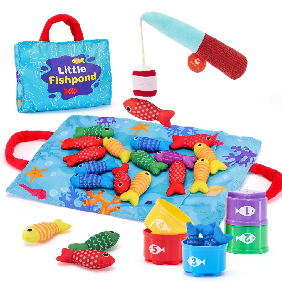 hahaland Montessori Fishing Angelspiel 22-tlg Klett