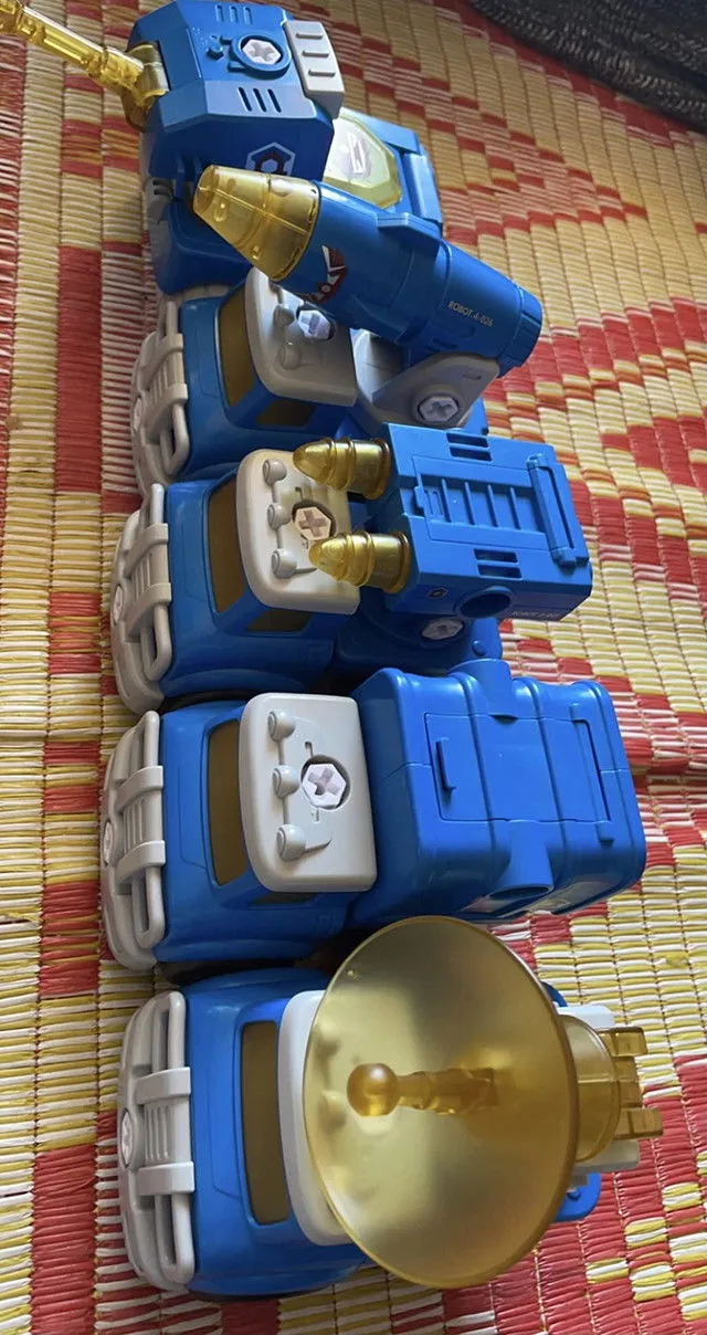 hahaland 5 in 1 Roboter Spielzeug blau zerlegbar