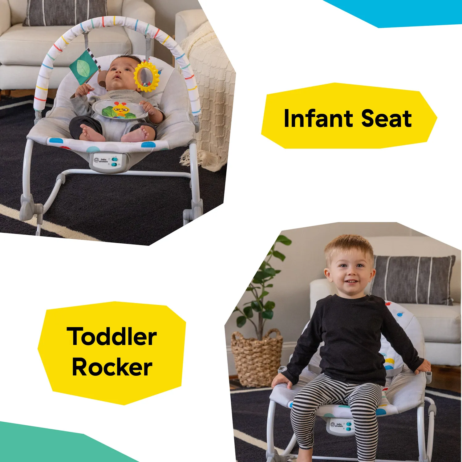Baby Einstein Dean's Discovery Spot Wippe Rocker Musik Vibration