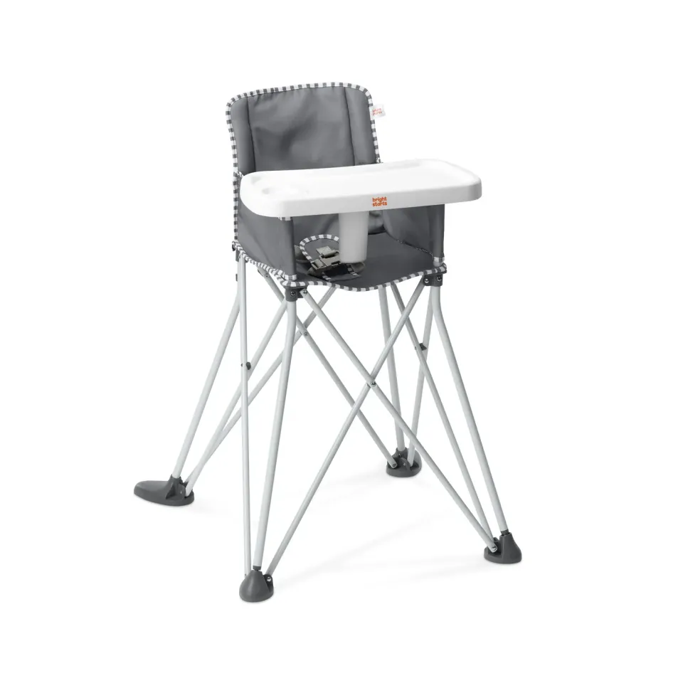 Bright Starts Pop N Dine Hochstuhl tragbar grau