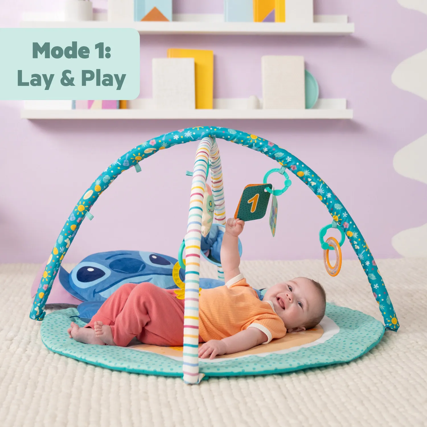 Disney Baby Stitch Party Spielbogen Paradise mit 5 Spielzeug