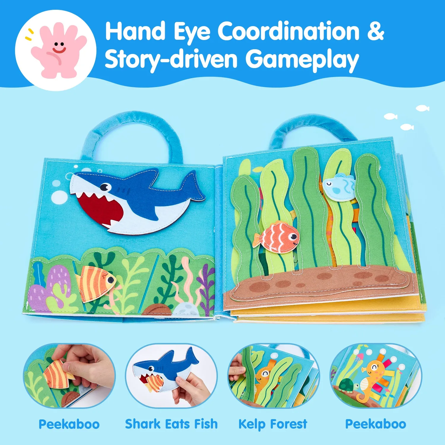 hahaland Ocean Busy Book Quiet Book Filz Ozean