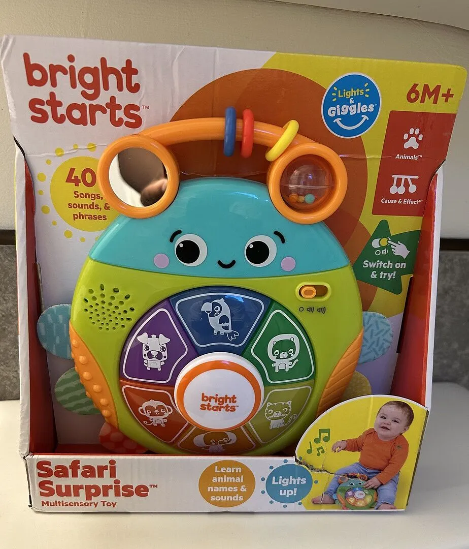 Bright Starts Safari Surprise Multisensory Lernspielzeug Käfer