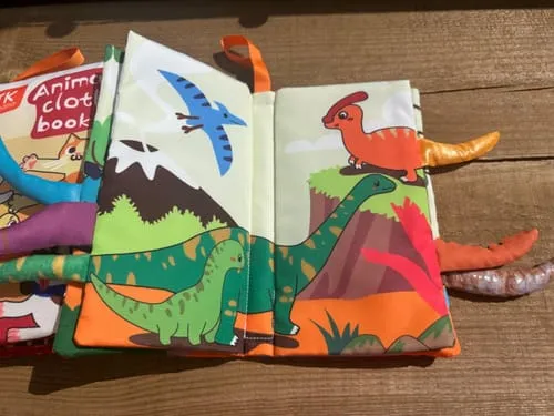 TUMAMA Knister Stoffbuch Tierschwänze Baby
