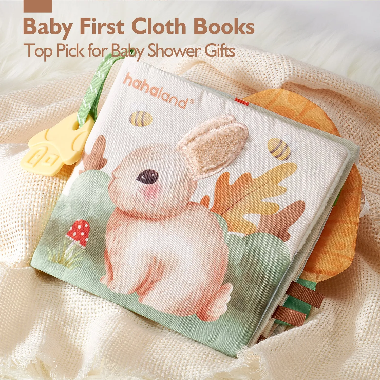 hahaland Peek-a-Boo Forest Stoffbuch 0-6 Monate knisternd