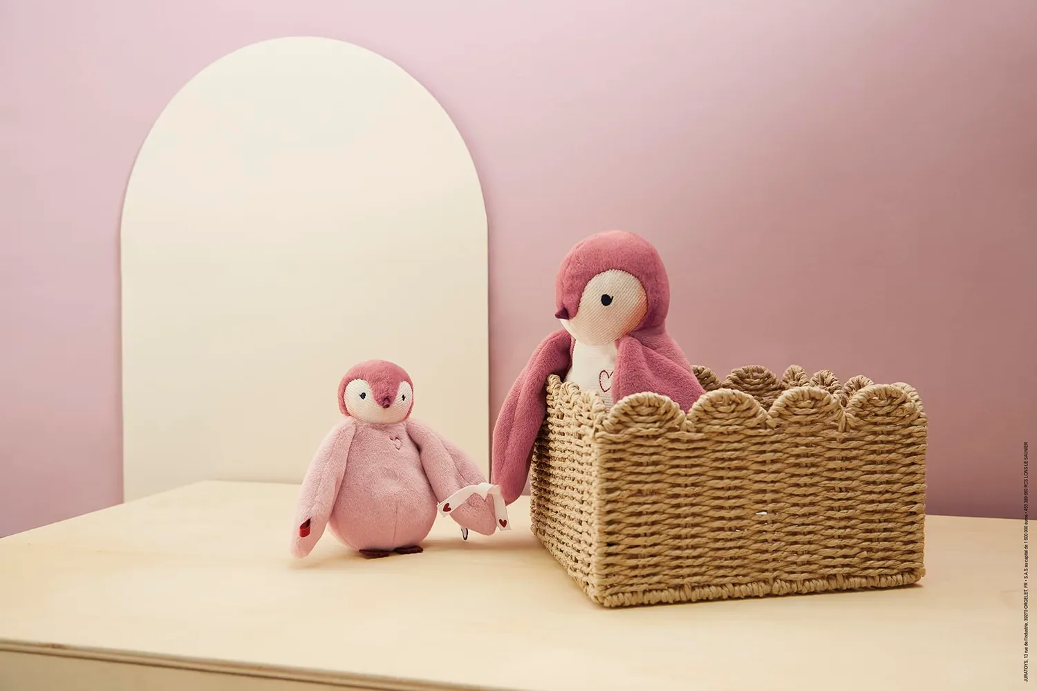 Kaloo Complices Pinguine K212004 Kuscheltier rosa 15/25 cm