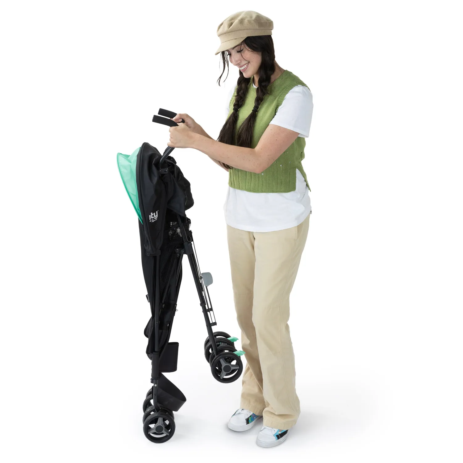Ity Smooth Stroll Buggy leicht Schwarz mit Verdeck