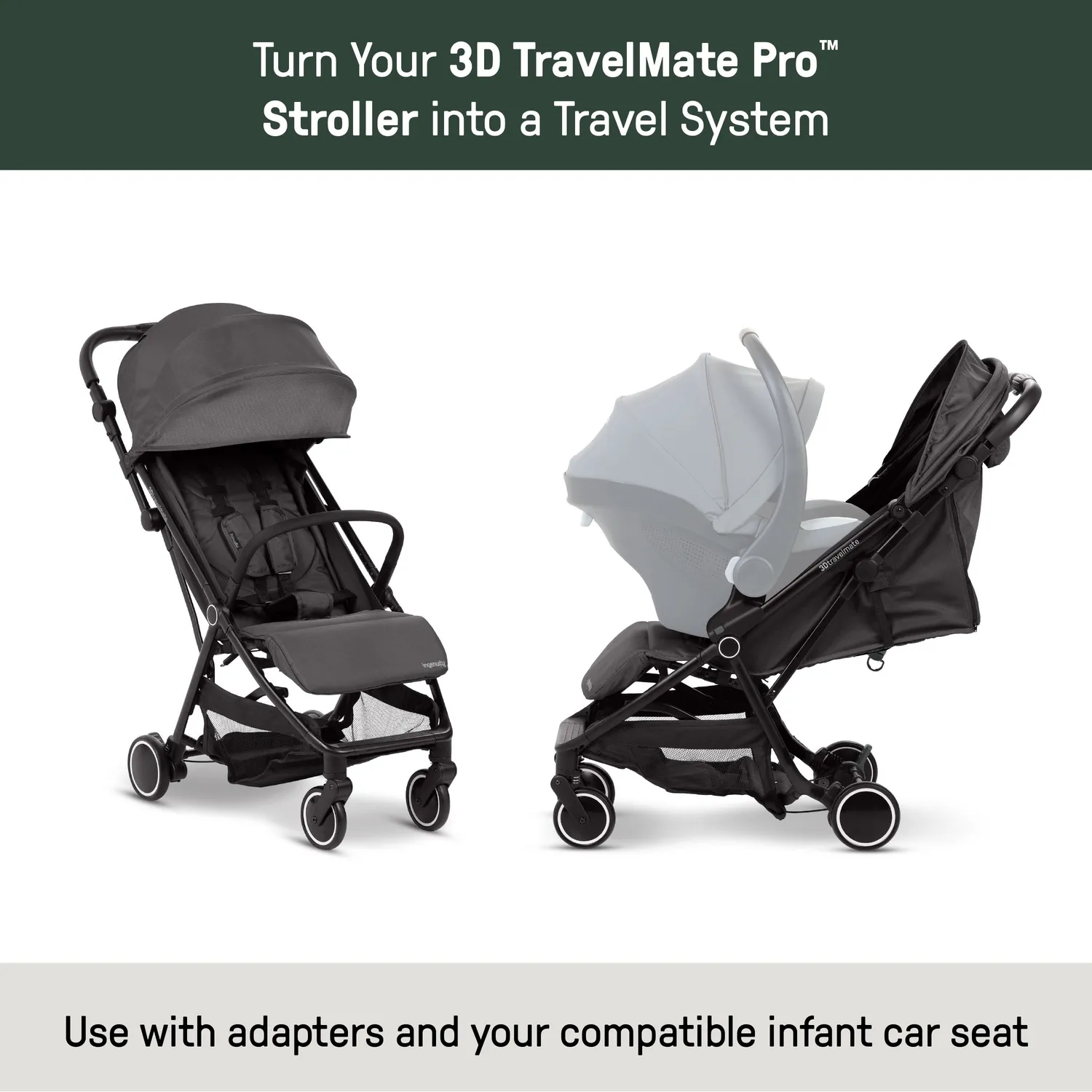 Ingenuity 3DTravelMate Pro Autositzadapter Travel System