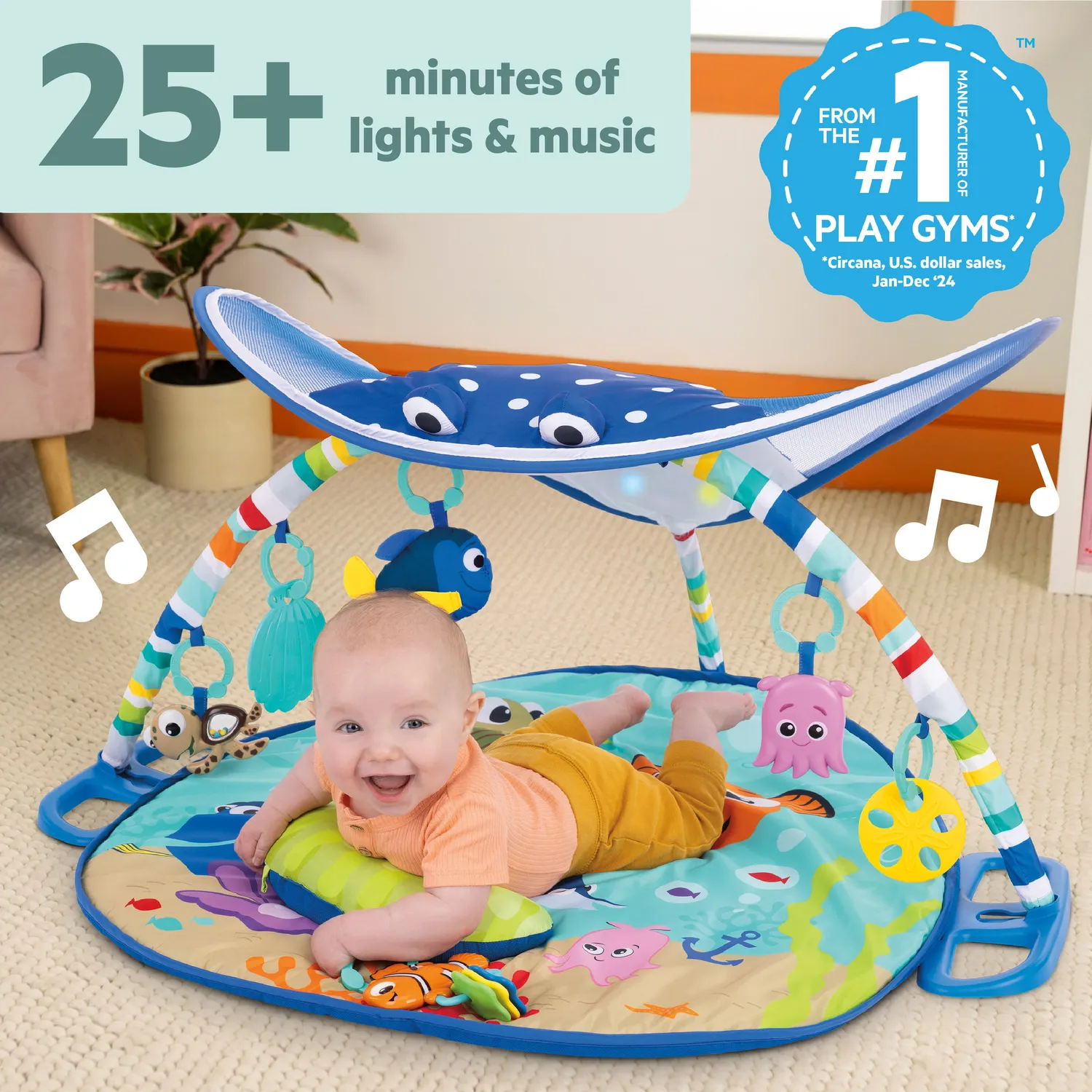 Disney Baby Finding Nemo Mr. Ray Spielbogen mit Licht Musik