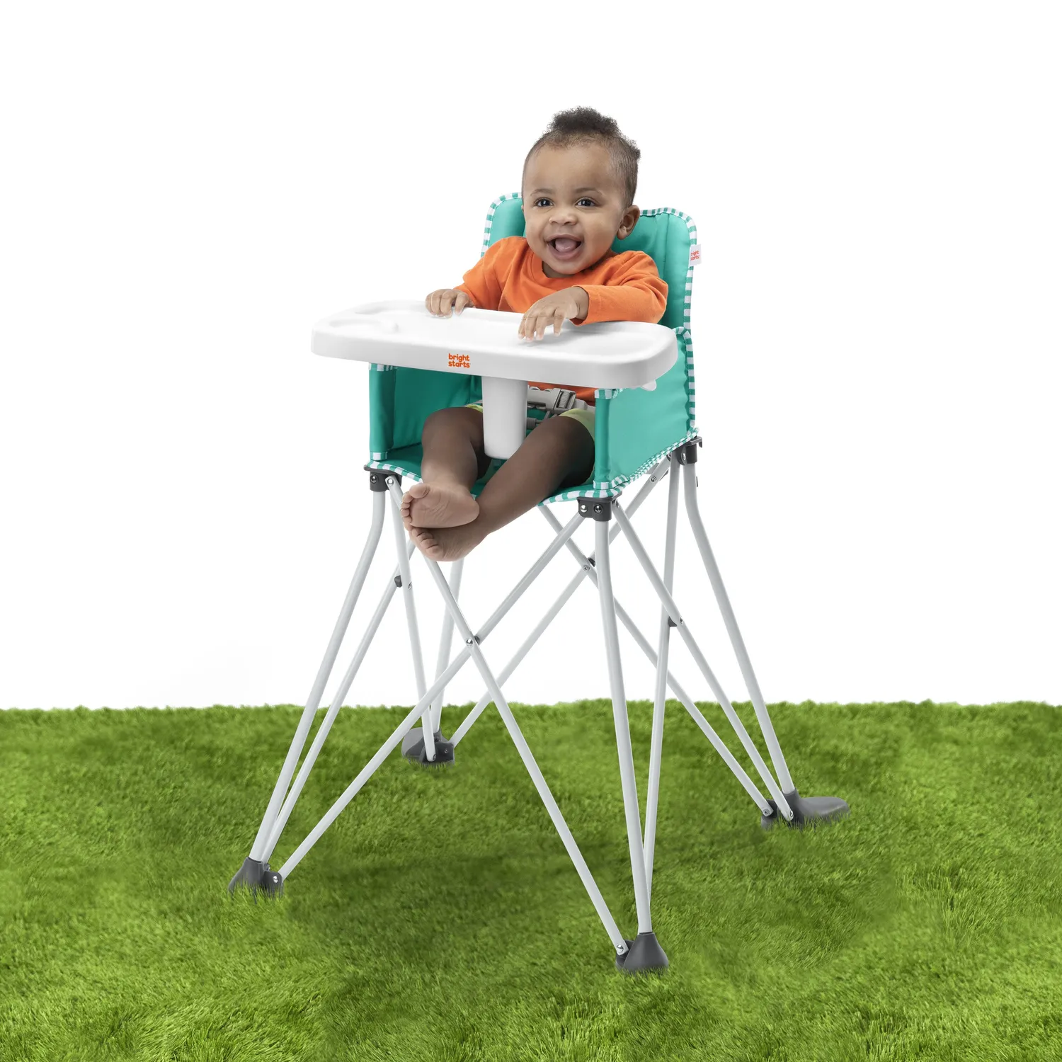 Bright Starts Pop 'N Dine Hochstuhl tragbar teal faltbar