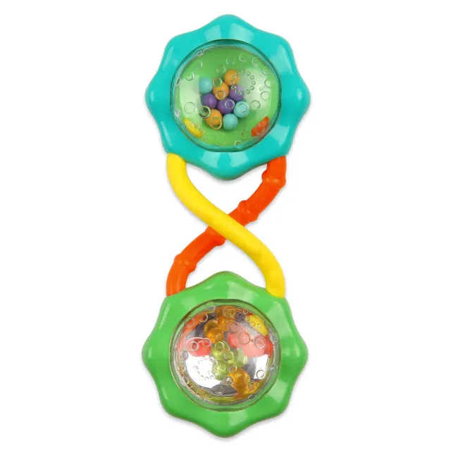 Bright Starts Rattle & Shake Barbell Rassel gelb-blau ab 3 Monaten