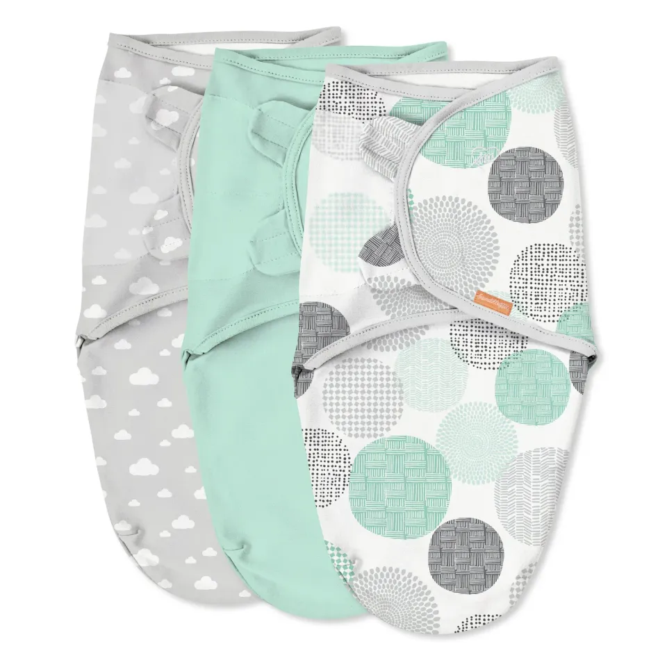 SwaddleMe Original Swaddle Pucksack 0-3 Monate 3er-Pack Baumwolle