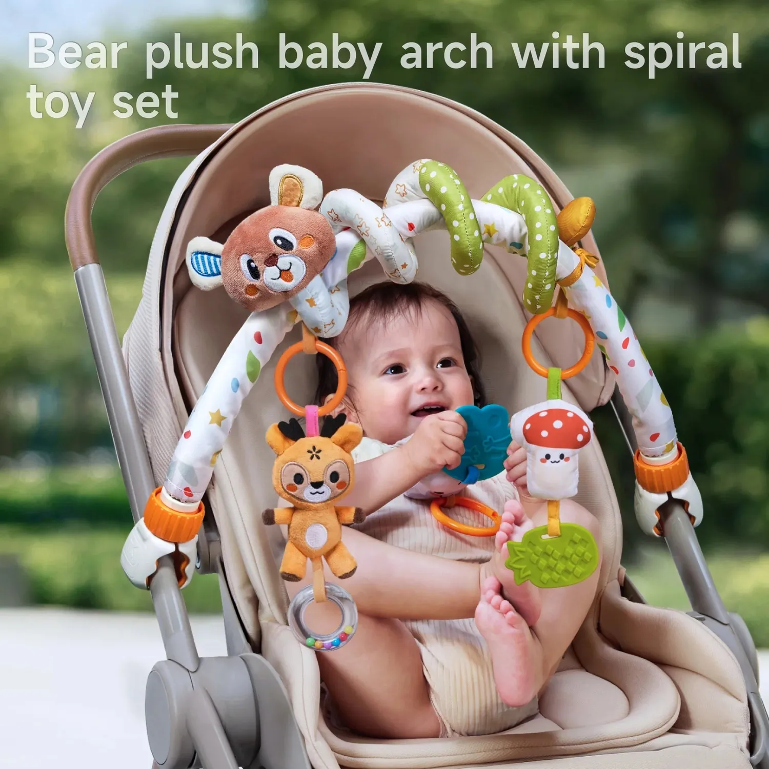 TUMAMA TM337 Spielbogen und Spirale 2in1 Bär Set