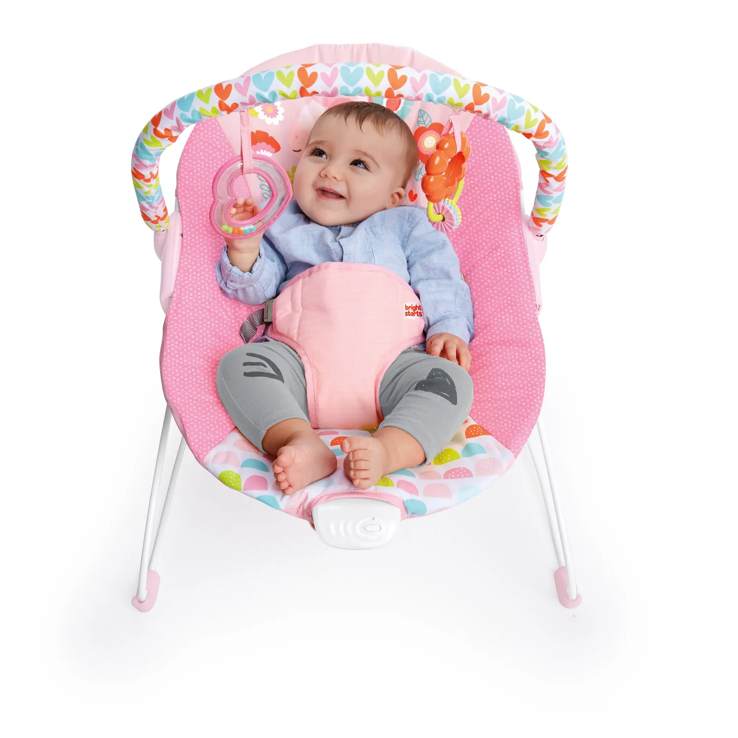Bright Starts Fancy Fantasy Babywippe Vibration rosa