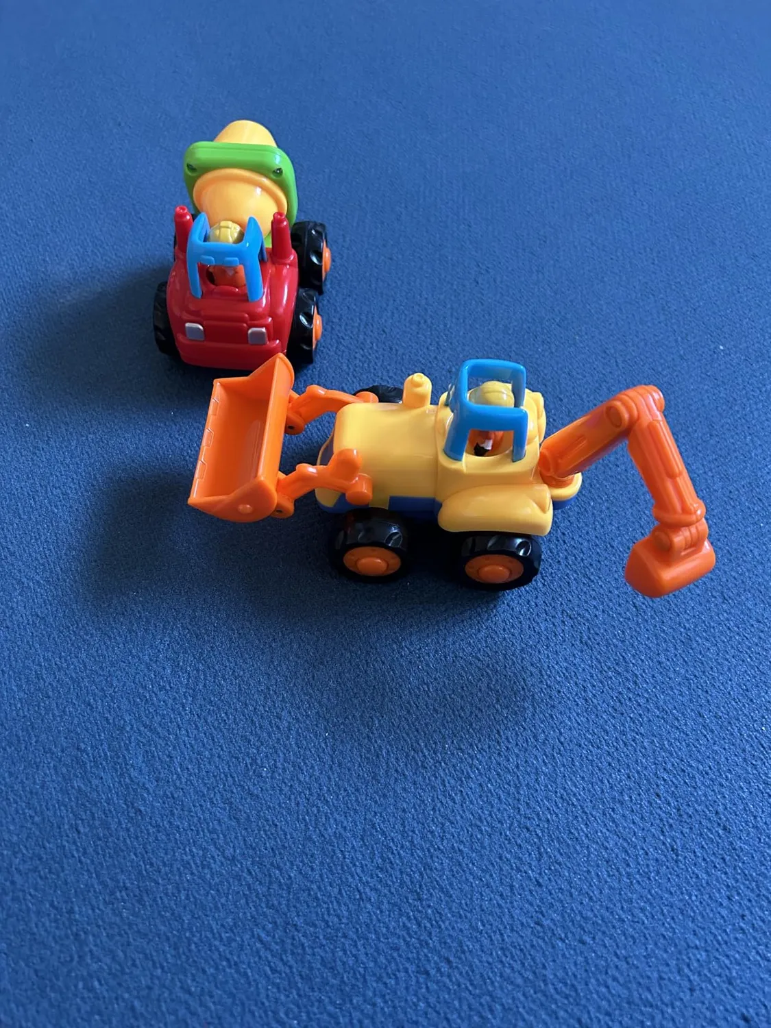 HOLA Baustellenfahrzeuge Spielzeugauto 4er-Set Reibungsantrieb