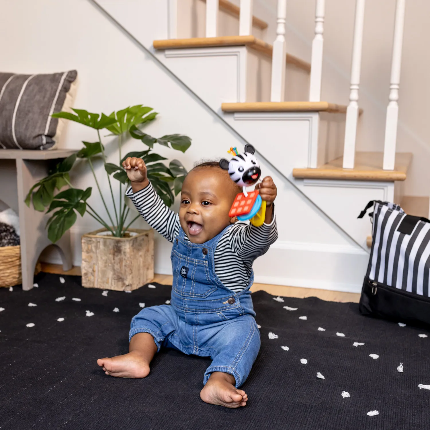 Baby Einstein Shake-a-Shape Zen Beißring Rassel Silikon