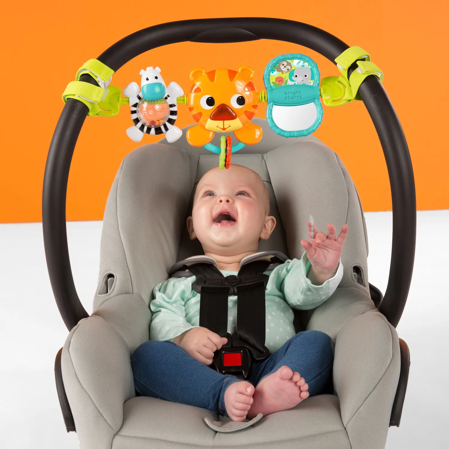 Bright Starts Take Along Spielbügel Musik mit Tigerlicht