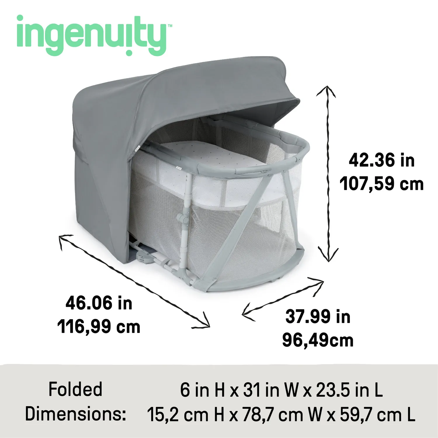 Summer Dream & Retreat 3-in-1 Reisebett Laufstall mit Shade