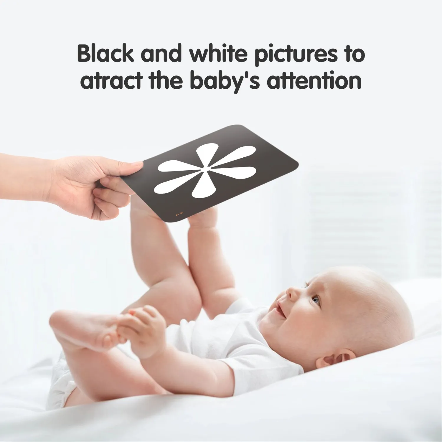TUMAMA Kontrastkarten Baby 80er Set schwarz-weiß